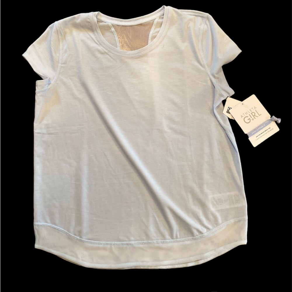 NWT Athleta Girl On The Move Mesh Tee
